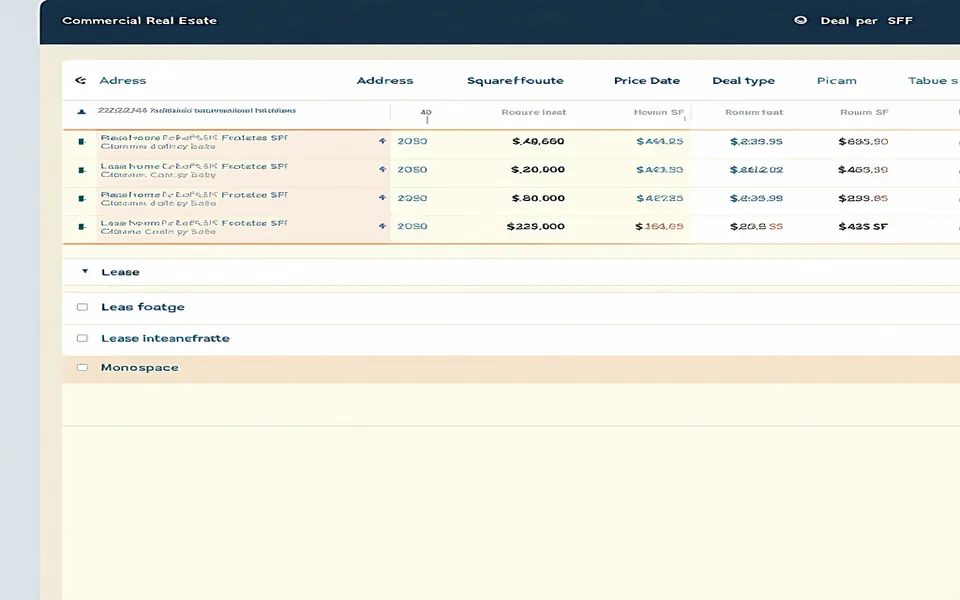 Cremdeal platform dashboard showing commercial real estate comp results and pipeline metrics